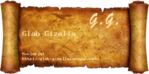 Glab Gizella névjegykártya