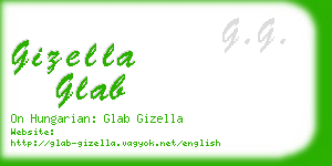 gizella glab business card